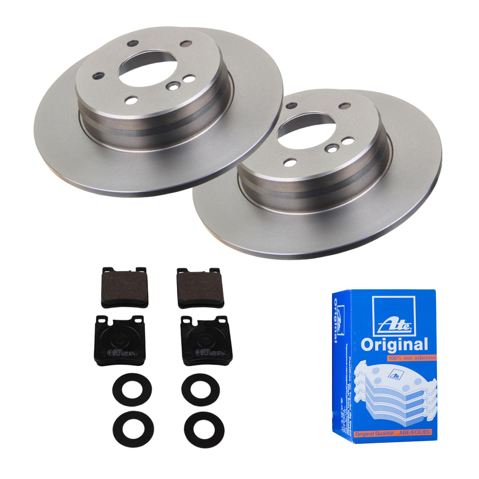 ATE Bremsesæt, skivebremser ijf141dvc9 bagaksel fuld 290mm 10mm for MERCEDES-BENZ MAYBACH CHRYSLER