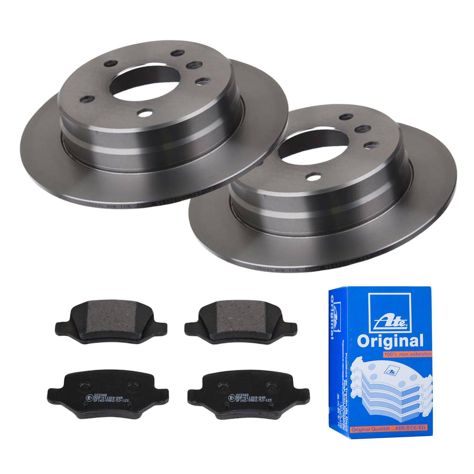 ATE Bremsesæt, skivebremser ijf141e1h7 bagaksel fuld 258mm 8mm for MERCEDES-BENZ