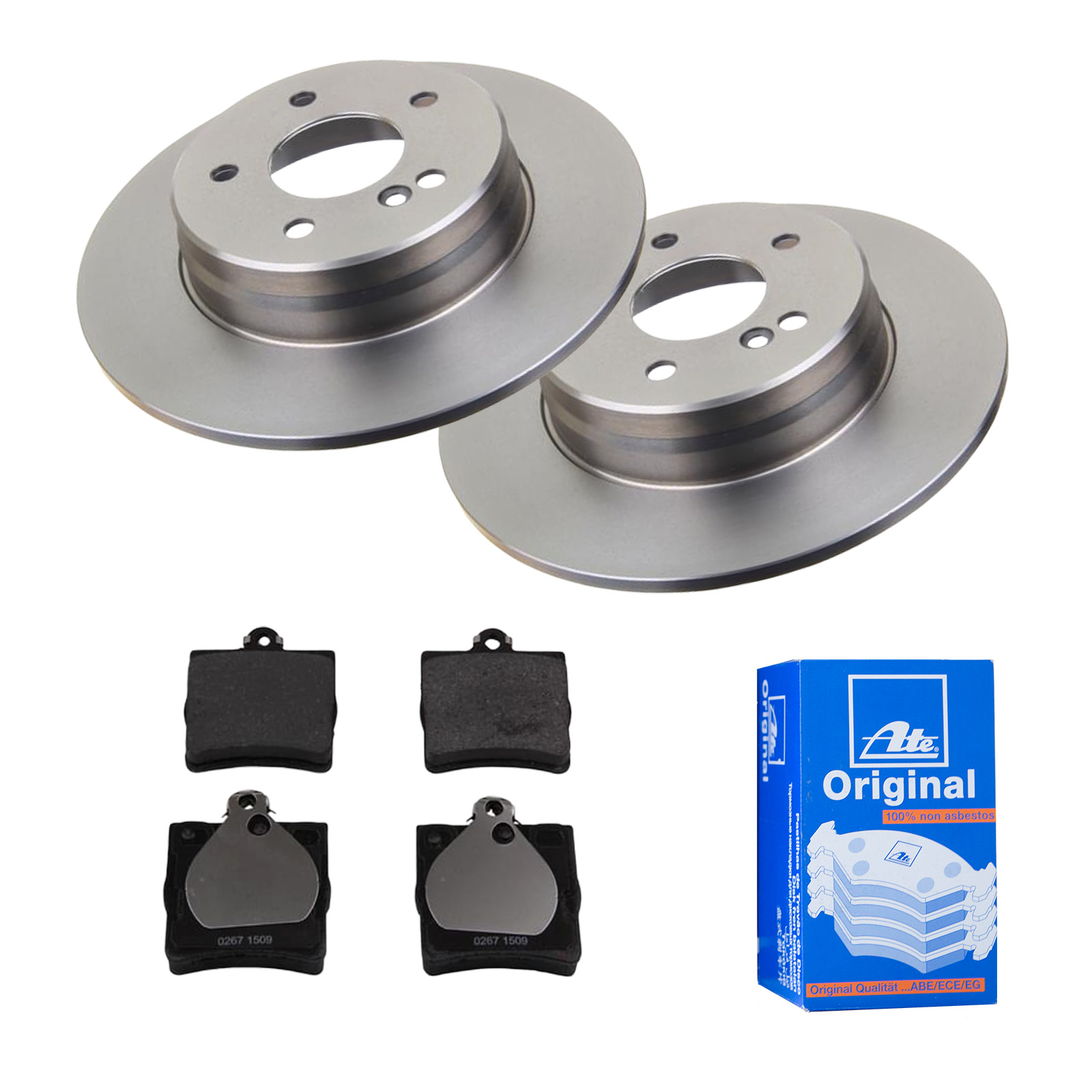 ATE Bremsesæt, skivebremser ijf141e4e3 bagaksel fuld 290mm 10mm for MERCEDES-BENZ CHRYSLER