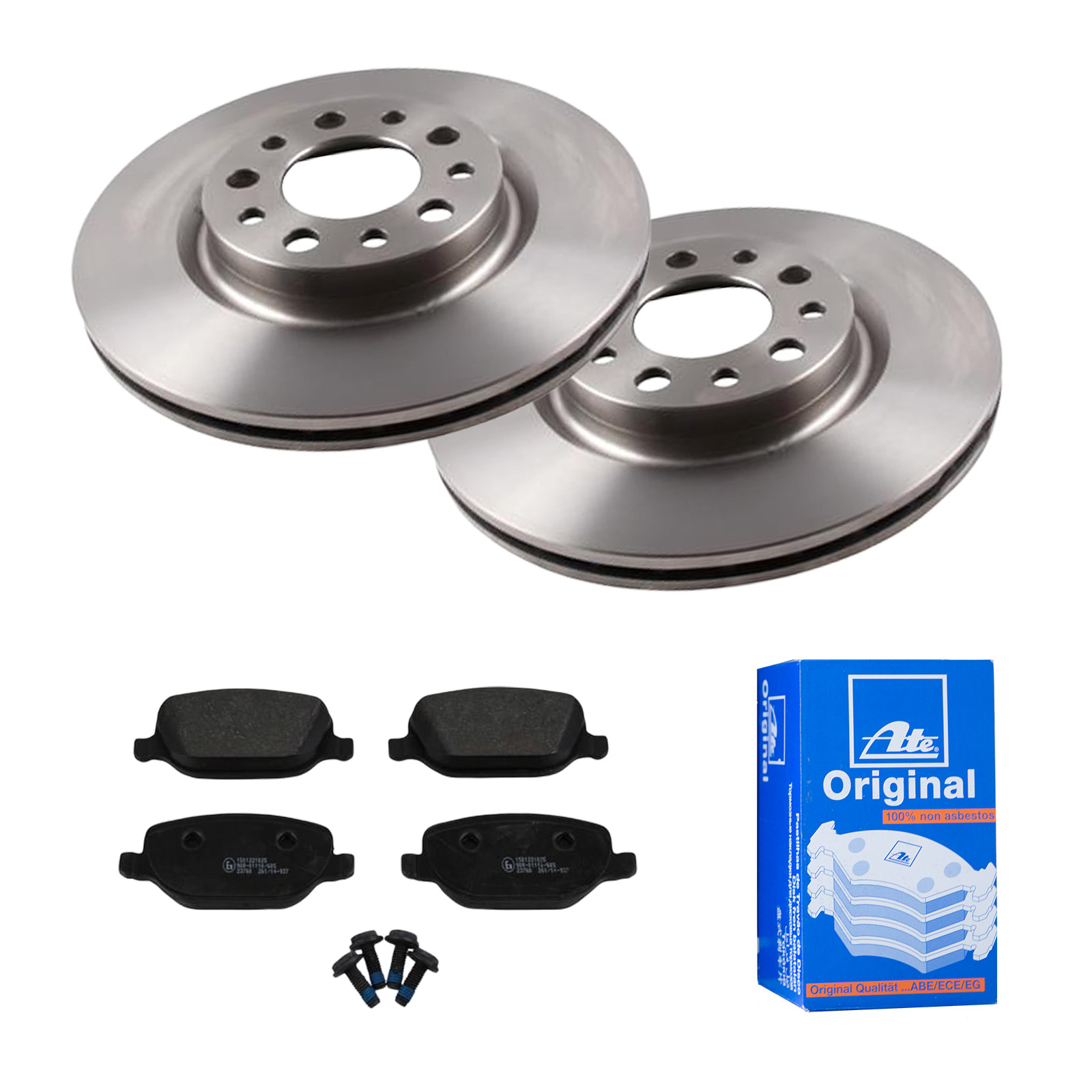 ATE Bremsesæt, skivebremser ijf141e4y5 bagaksel ventileret 292mm 22mm for FIAT