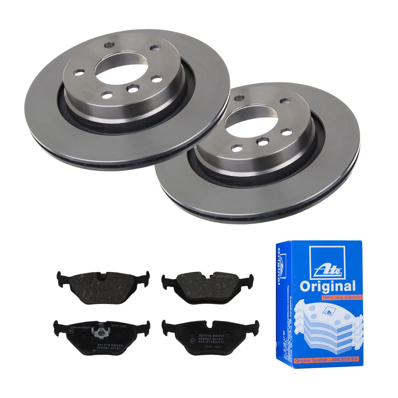 ATE Bremsesæt, skivebremser ijf141ebw7 bagaksel ventileret 294mm 18mm for SAAB BMW MG ROVER