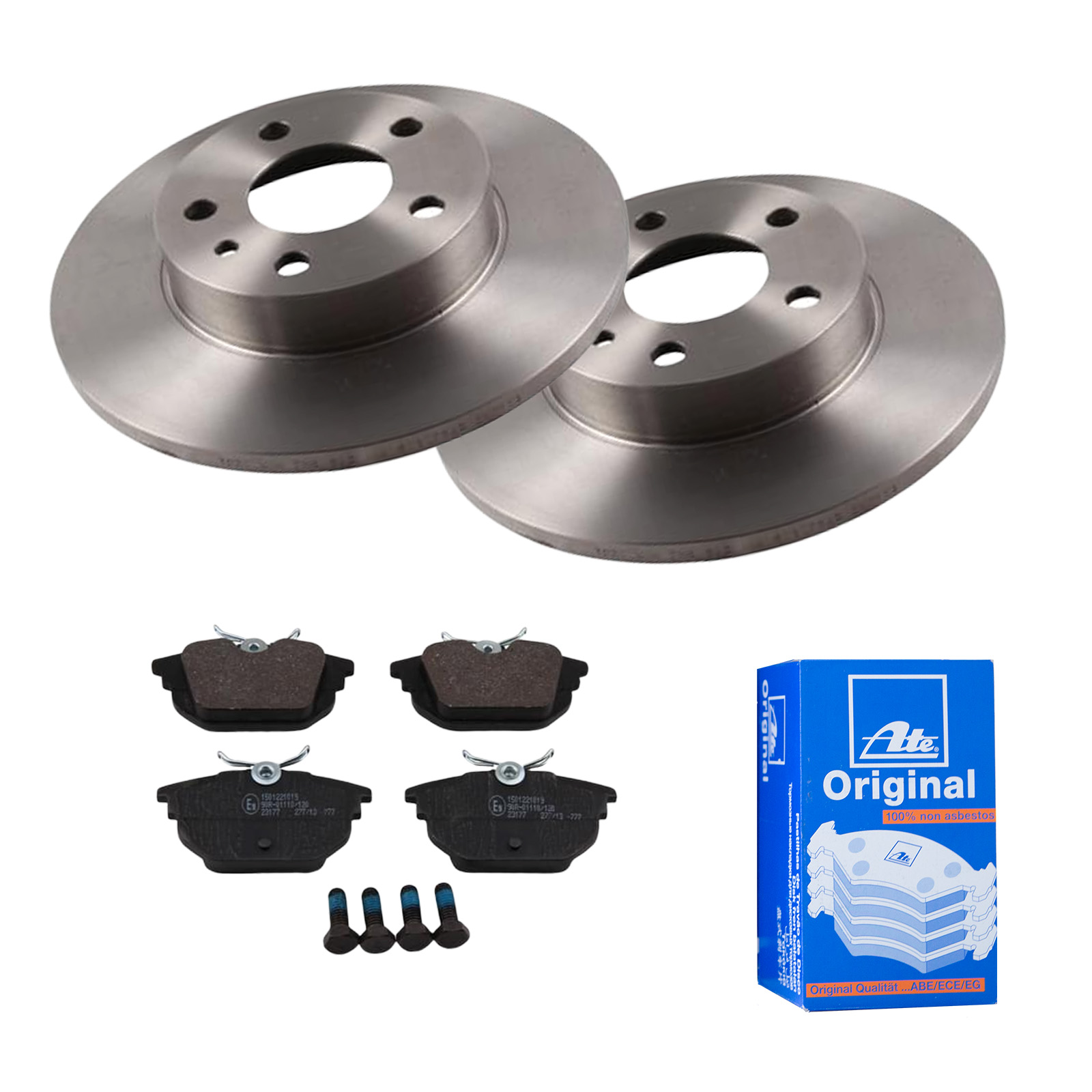 ATE Bremsesæt, skivebremser ijf141ec63 bagaksel fuld 240mm 11mm for FIAT