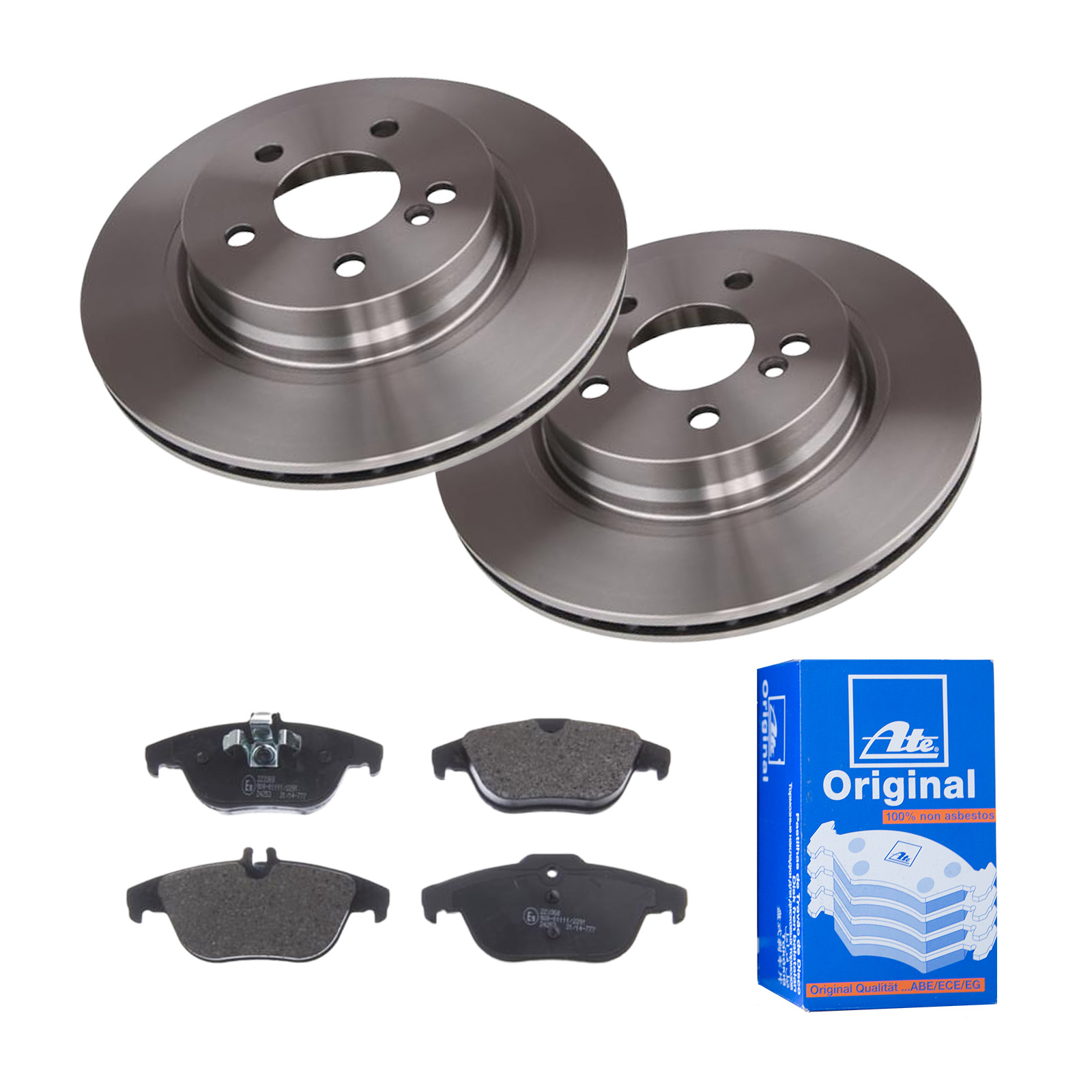 ATE Bremsesæt, skivebremser ijf141ed01 bagaksel ventileret 300mm 22mm for MERCEDES-BENZ MAYBACH