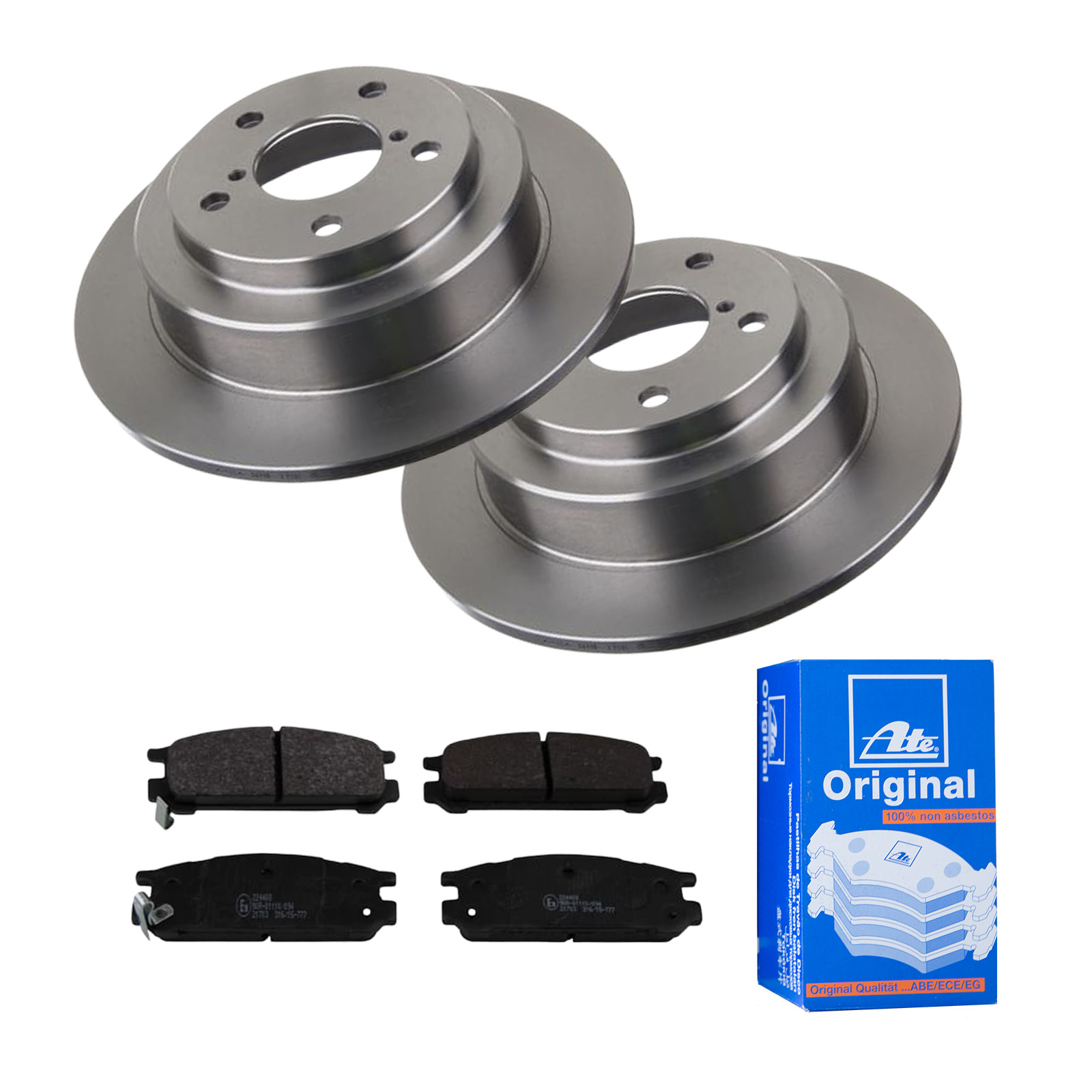 ATE Bremsesæt, skivebremser ijf141edt9 bagaksel fuld 266mm 10mm for SUBARU