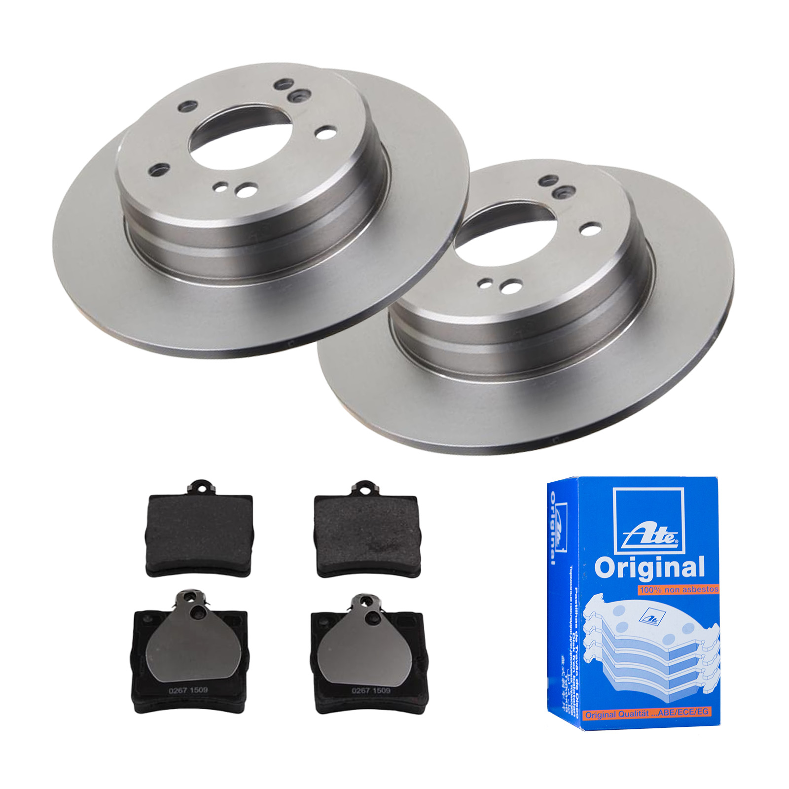 ATE Bremsesæt, skivebremser ijf141enr7 bagaksel fuld 278mm 9mm for MERCEDES-BENZ MAYBACH CHRYSLER