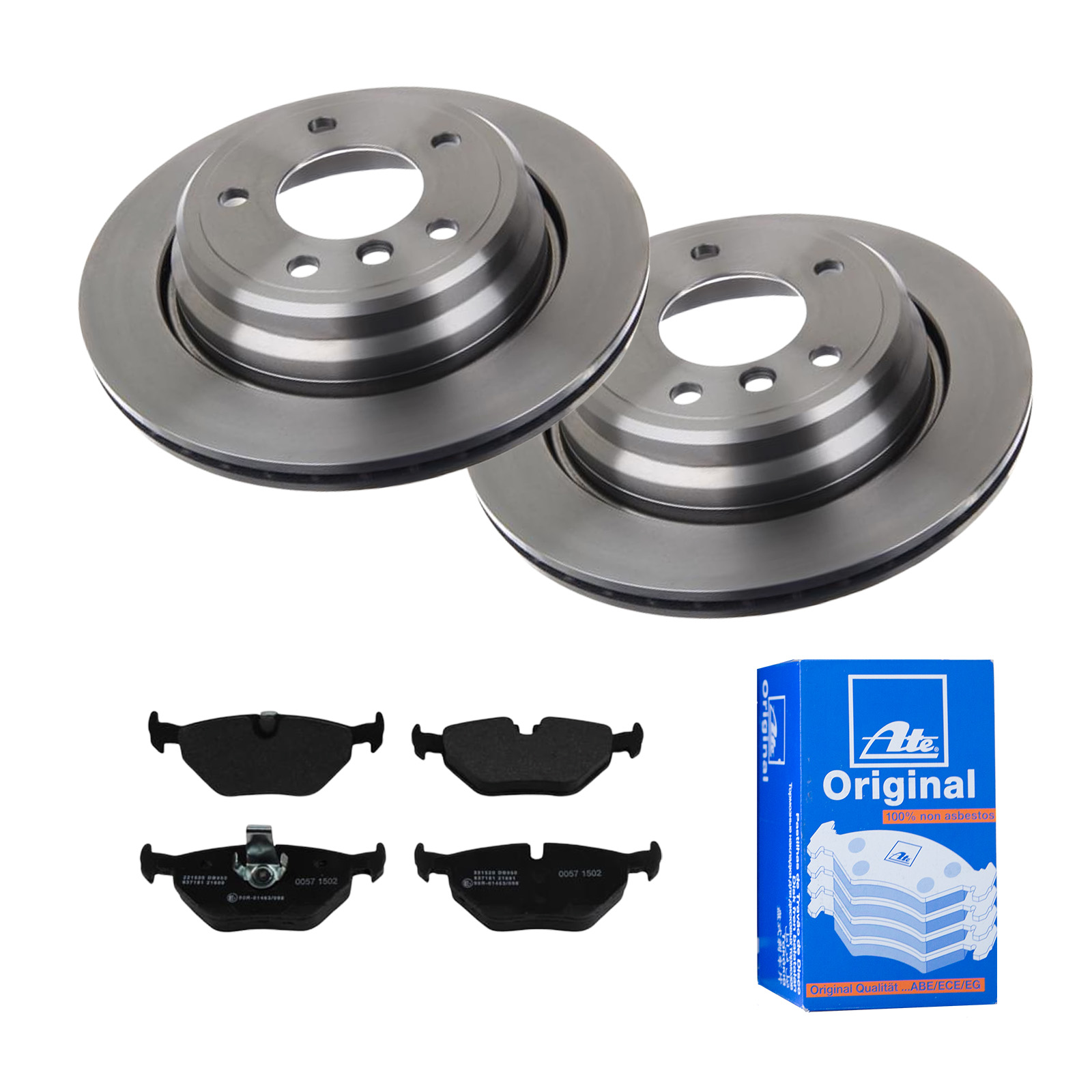 ATE Bremsesæt, skivebremser ijf141f7h7 bagaksel ventileret 298mm 20mm for BMW