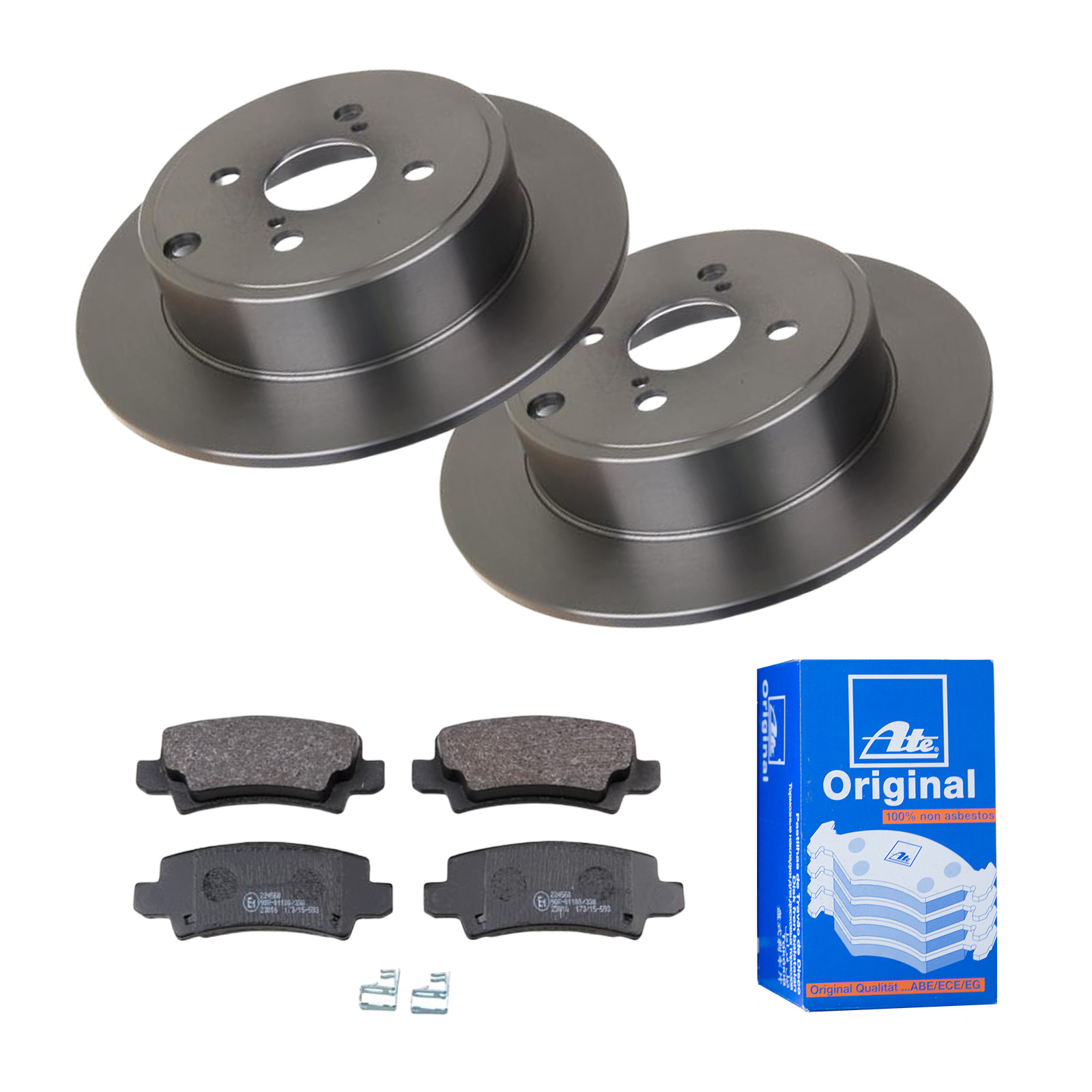 ATE Bremsesæt, skivebremser ijf141fd93 bagaksel fuld 279mm 9mm for TOYOTA