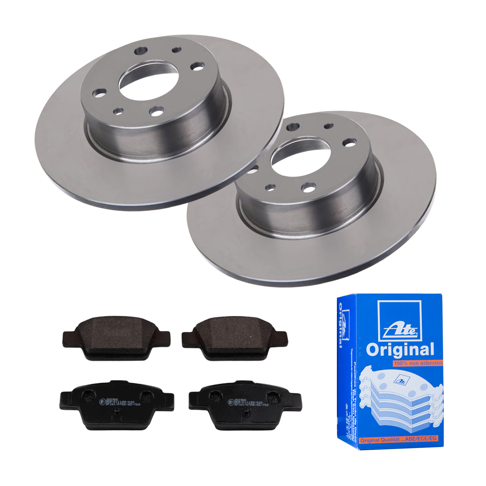 ATE Bremsesæt, skivebremser ijf141ga60 bagaksel fuld 251mm 10mm for FIAT