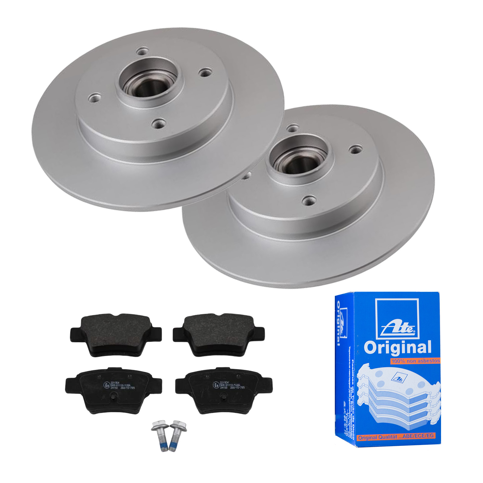ATE Bremsesæt, skivebremser ijf141gej2 bagaksel fuld 249mm 9mm for PEUGEOT CITROËN OPEL