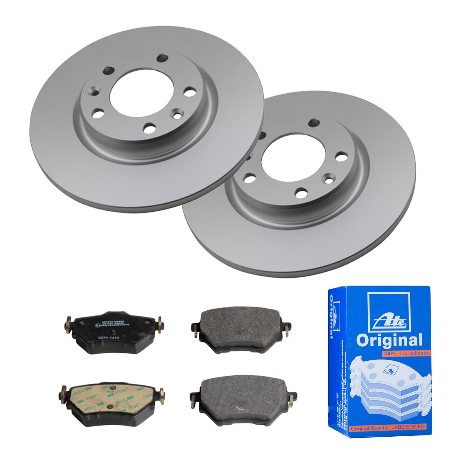 ATE Bremsesæt, skivebremser ijf141hbn8 bagaksel fuld 268mm 12mm for CITROËN OPEL PEUGEOT