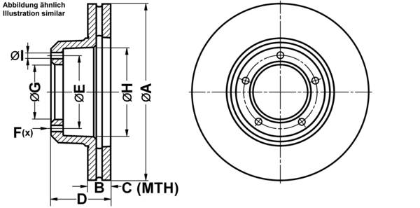 ATE Bremsesæt, skivebremser ijf141dge7 foraksel ventileret 298mm 24mm for LAND ROVER