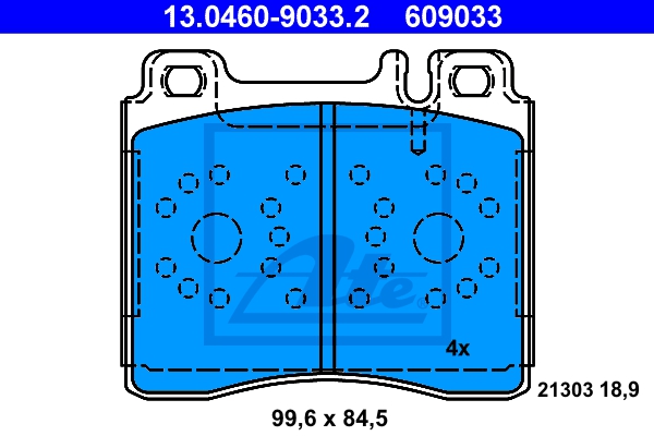 ATE Bremsesæt, skivebremser 142023171 foraksel ventileret 320mm 30mm for MERCEDES-BENZ