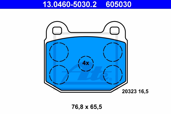 ATE Bremsesæt, skivebremser 142042306 foraksel ventileret 246mm 23mm for OPEL VAUXHALL