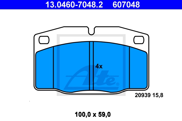 ATE Bremsesæt, skivebremser 142042912 foraksel ventileret 256mm 24mm for VAUXHALL OPEL DAEWOO