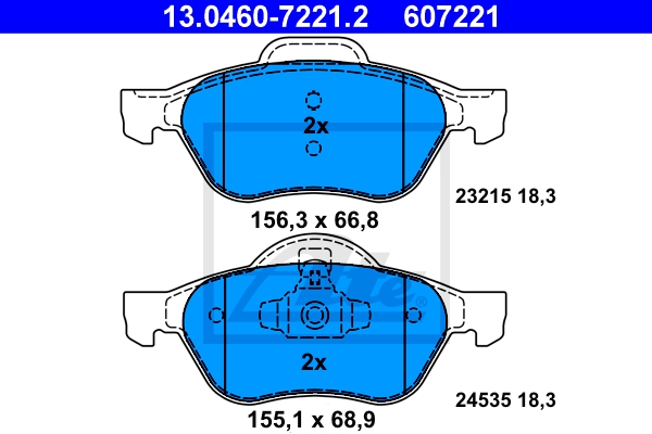 ATE Bremsesæt, skivebremser 142042927 foraksel ventileret 280mm 24mm for RENAULT