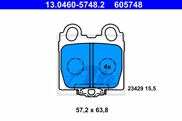 ATE Bremsesæt, skivebremser ijf141ead1 bagaksel fuld 306mm 12mm for TOYOTA LEXUS