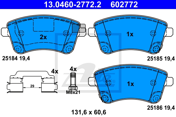 ATE Bremsesæt, skivebremser sg000008dz foraksel ventileret 280mm 26mm for KIA HYUNDAI