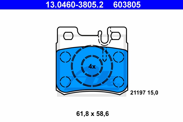 ATE Bremsesæt, skivebremser sg00000d3w foraksel fuld 284mm 9mm for MERCEDES-BENZ CHRYSLER