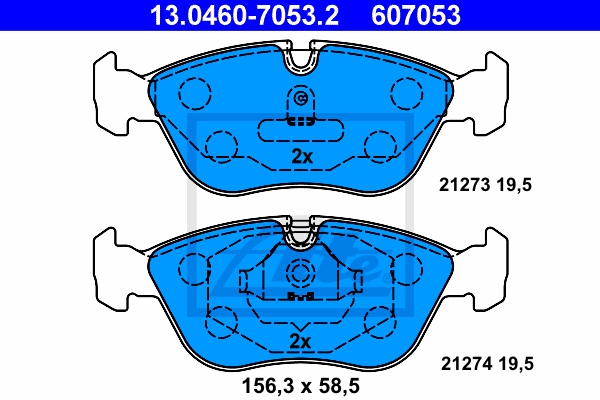 ATE Bremsesæt, skivebremser sg00000db5 bagaksel fuld 302mm 10mm for VOLVO
