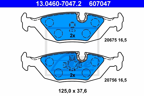 ATE Bremsesæt, skivebremser sg00000deb foraksel fuld 284mm 25mm for BMW