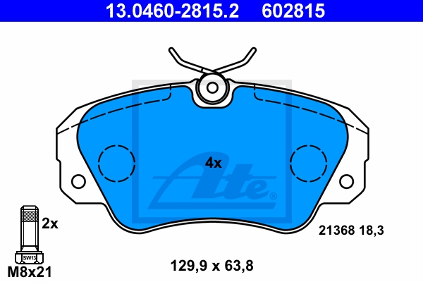 ATE Bremsesæt, skivebremser sg00000dfg bagaksel ventileret 286mm 20mm for OPEL VAUXHALL SAAB