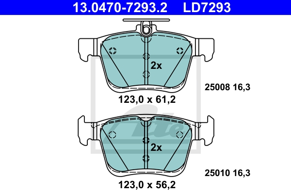 ATE Bremsesæt, skivebremser sg00000dgs foraksel ventileret 272mm 9mm for SEAT VAG SKODA