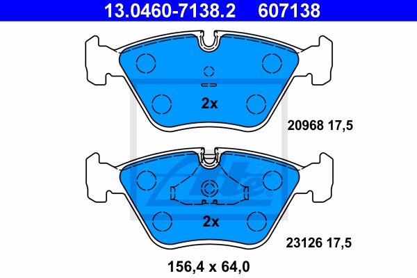 ATE Bremsesæt, skivebremser sg00000dhp bagaksel ventileret 305mm 20mm for JAGUAR