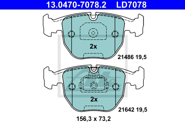 ATE Bremsesæt, skivebremser sg00000dkc foraksel fuld 324mm 30mm for BMW LAND ROVER