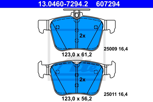 ATE Bremsesæt, skivebremser sg00000do8 bagaksel fuld 300mm 30mm for VAG SKODA SEAT