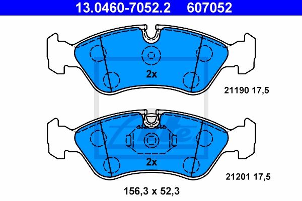 ATE Bremsesæt, skivebremser sg00000dol bagaksel fuld 260mm 24mm for OPEL VAUXHALL SAAB DAEWOO CHEVROLET