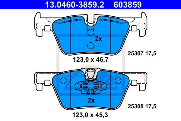 ATE Bremsesæt, skivebremser sg00000dpc bagaksel ventileret 300mm 24mm for BMW