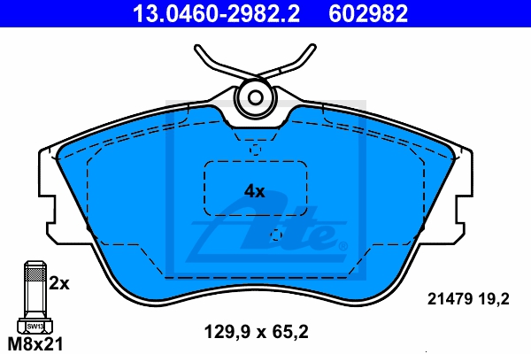ATE Bremsesæt, skivebremser sg00000dpm foraksel fuld 294mm 13mm for FORD VAG SEAT
