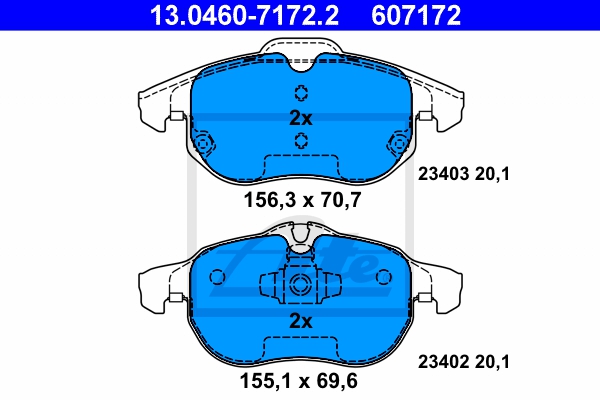 ATE Bremsesæt, skivebremser sg00000dpo foraksel ventileret 292mm 19mm for VAUXHALL OPEL FORD VOLVO SAAB GENERAL MOTORS FIAT MAZDA