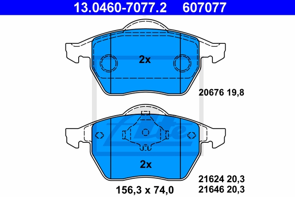 ATE Bremsesæt, skivebremser sg00000du9 foraksel fuld 245mm 25mm for PEUGEOT CITROËN SEAT SKODA VAG