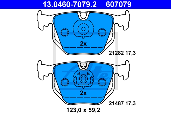 ATE Bremsesæt, skivebremser sg00000dua foraksel fuld 324mm 28mm for BMW LAND ROVER
