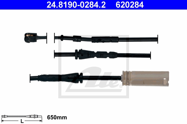 ATE sizw2n93a6 foraksel ventileret 300mm 24mm for BMW