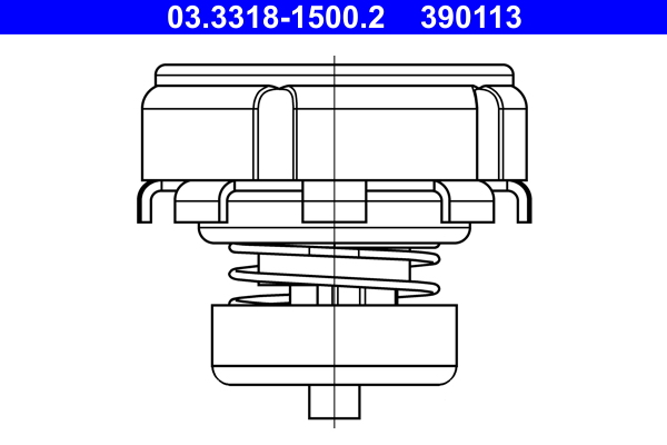 ATE 03331815002 for VAUXHALL DAF VOLVO STEYR PORSCHE BMW FORD MERCEDES-BENZ
