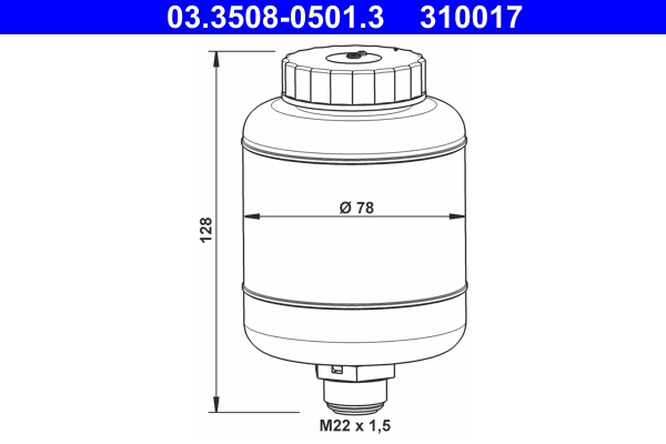 ATE 03350805013 for DAF MAN MERCEDES-BENZ STEYR