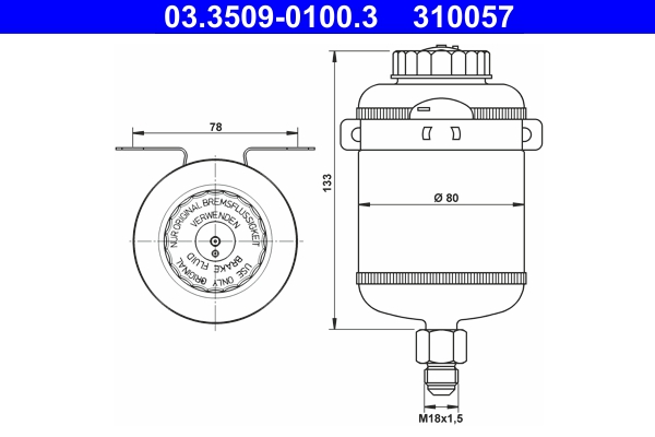 ATE 03.3509-0100.3 for MERCEDES-BENZ