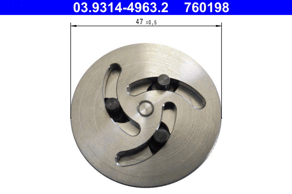 ATE Adapter, bremsekaliberstempel-nulstillingsværktøj 03.9314-4963.2