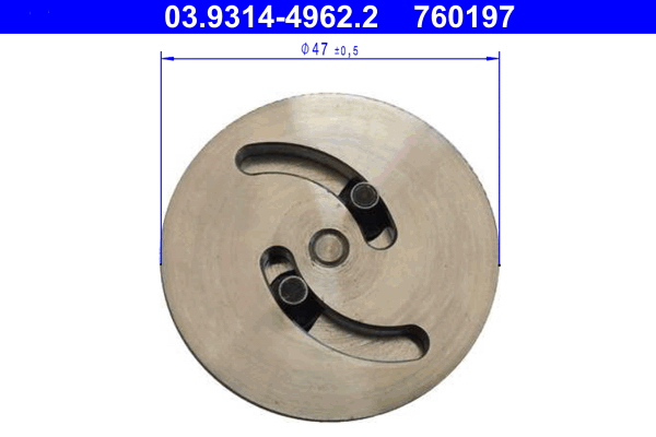 ATE Adapter, bremsekaliberstempel-nulstillingsværktøj 03.9314-4962.2