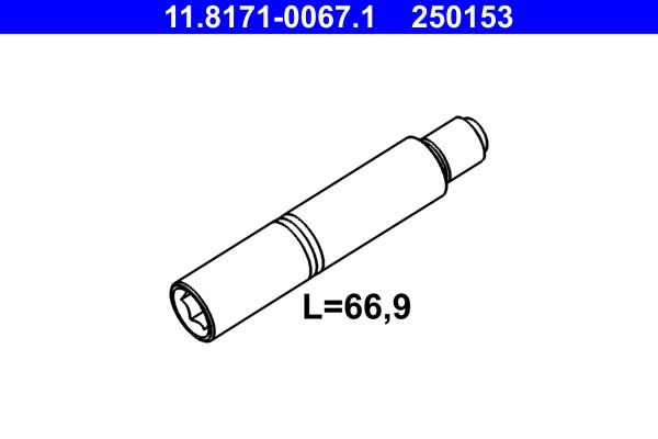 ATE Ledebolt, bremsekaliper 11817100671 for VOLVO MERCEDES-BENZ BMW SEAT