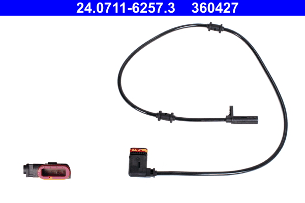 ATE ABS Sensor 24.0711-6257.3 for MERCEDES-BENZ
