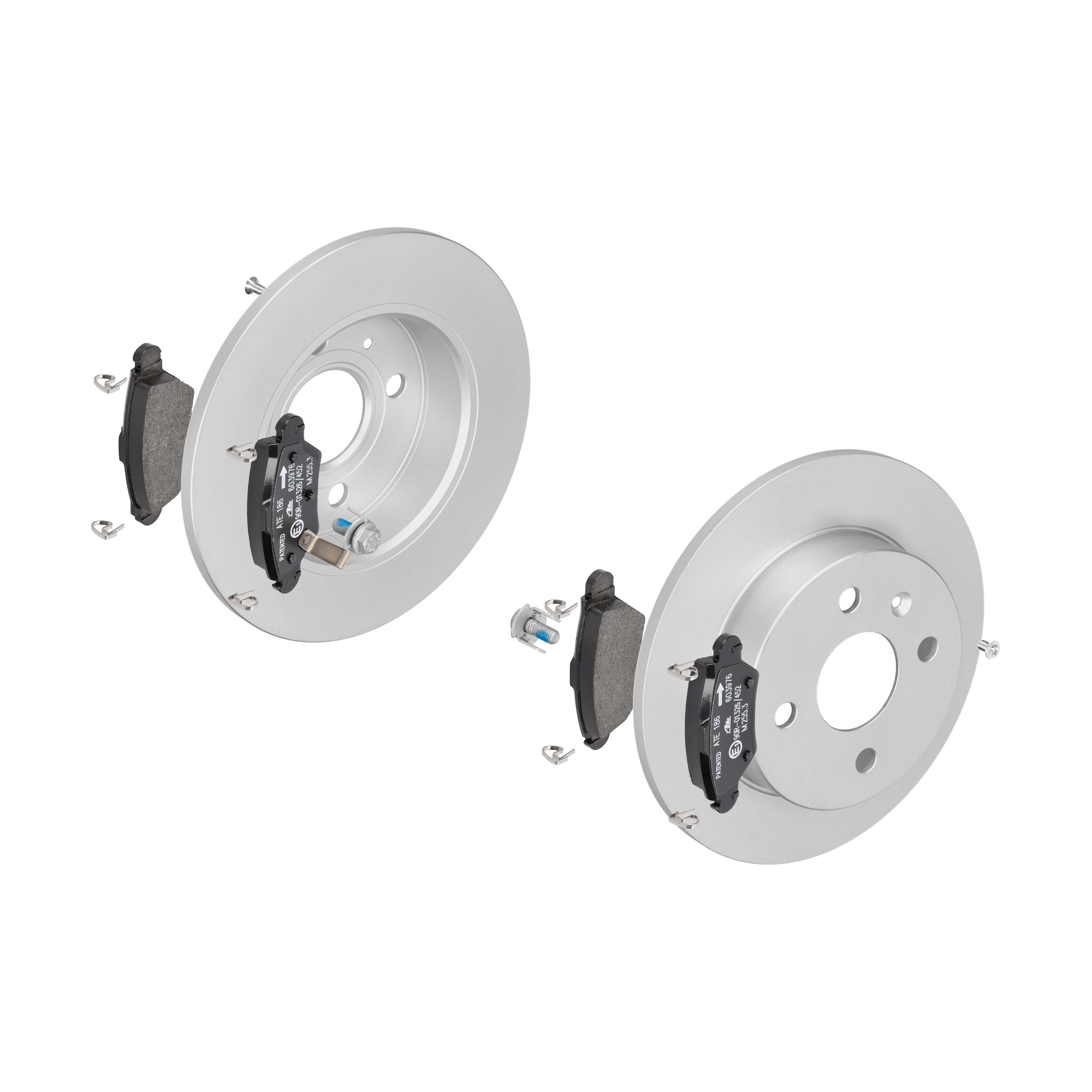 ATE Bremsesæt, skivebremser 142021687 bagaksel fuld 240mm 9mm for VAUXHALL OPEL