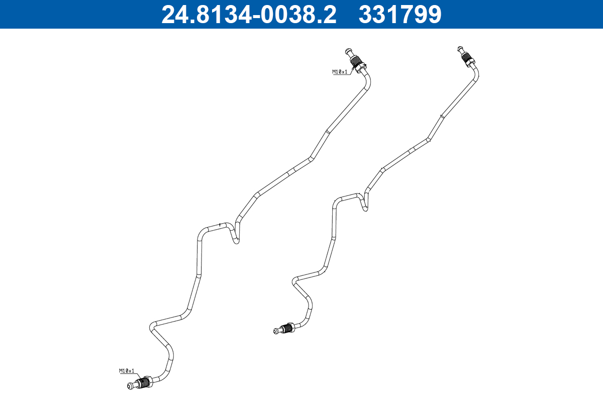 ATE Bremserør 24813400382 for VAG