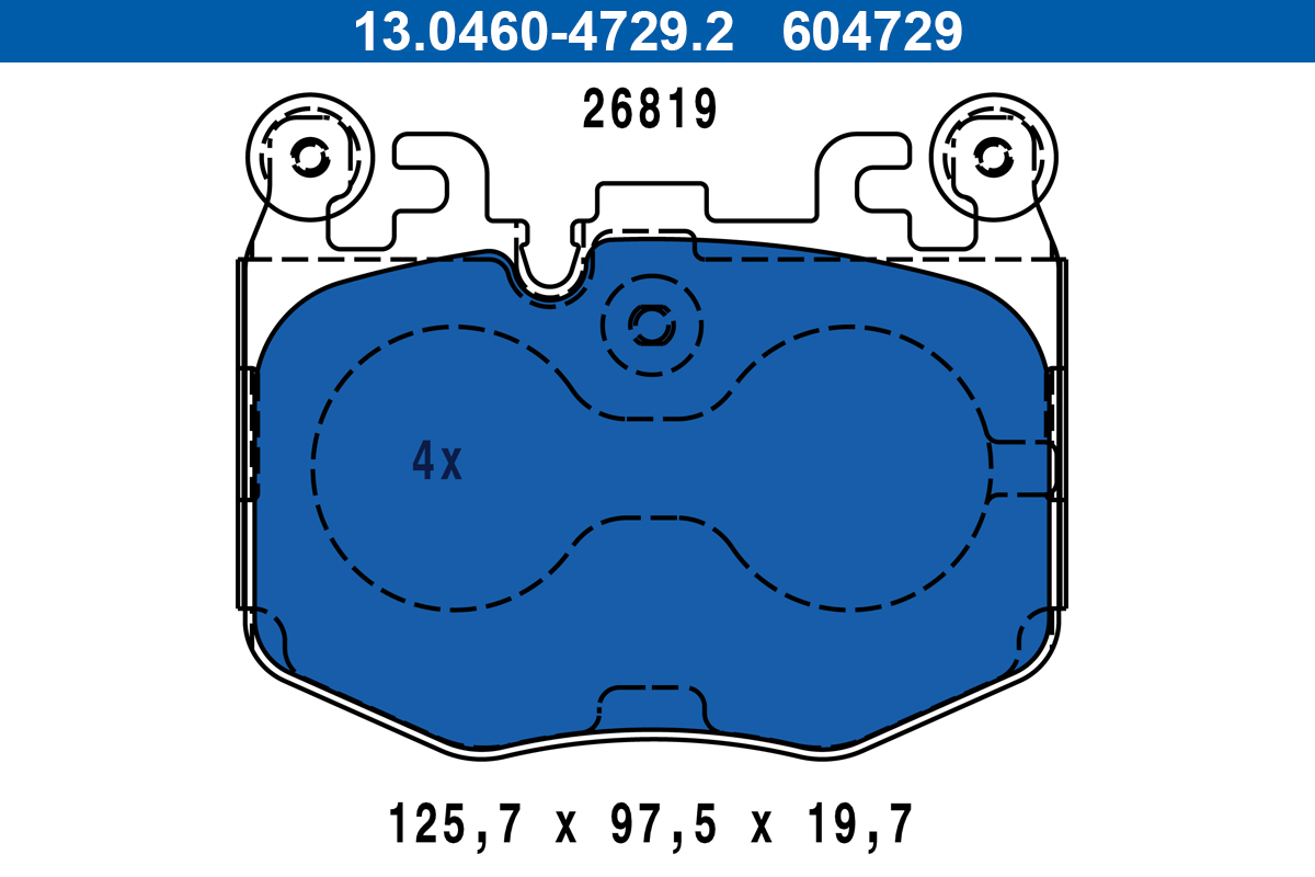 ATE Bremseklodser 13046047292 for BMW