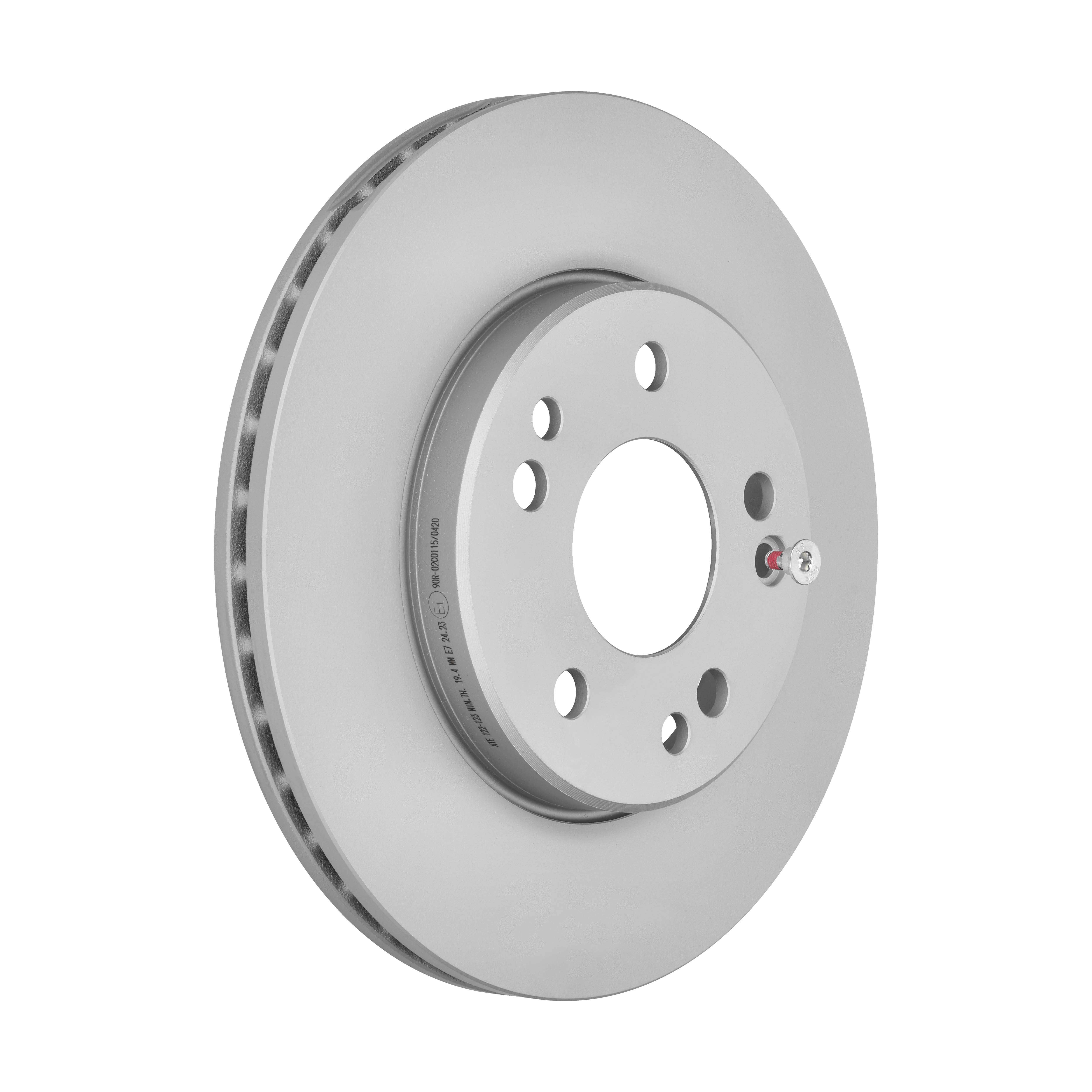 ATE Bremseskive 24012201231 ventileret 284mm 22mm for MERCEDES-BENZ