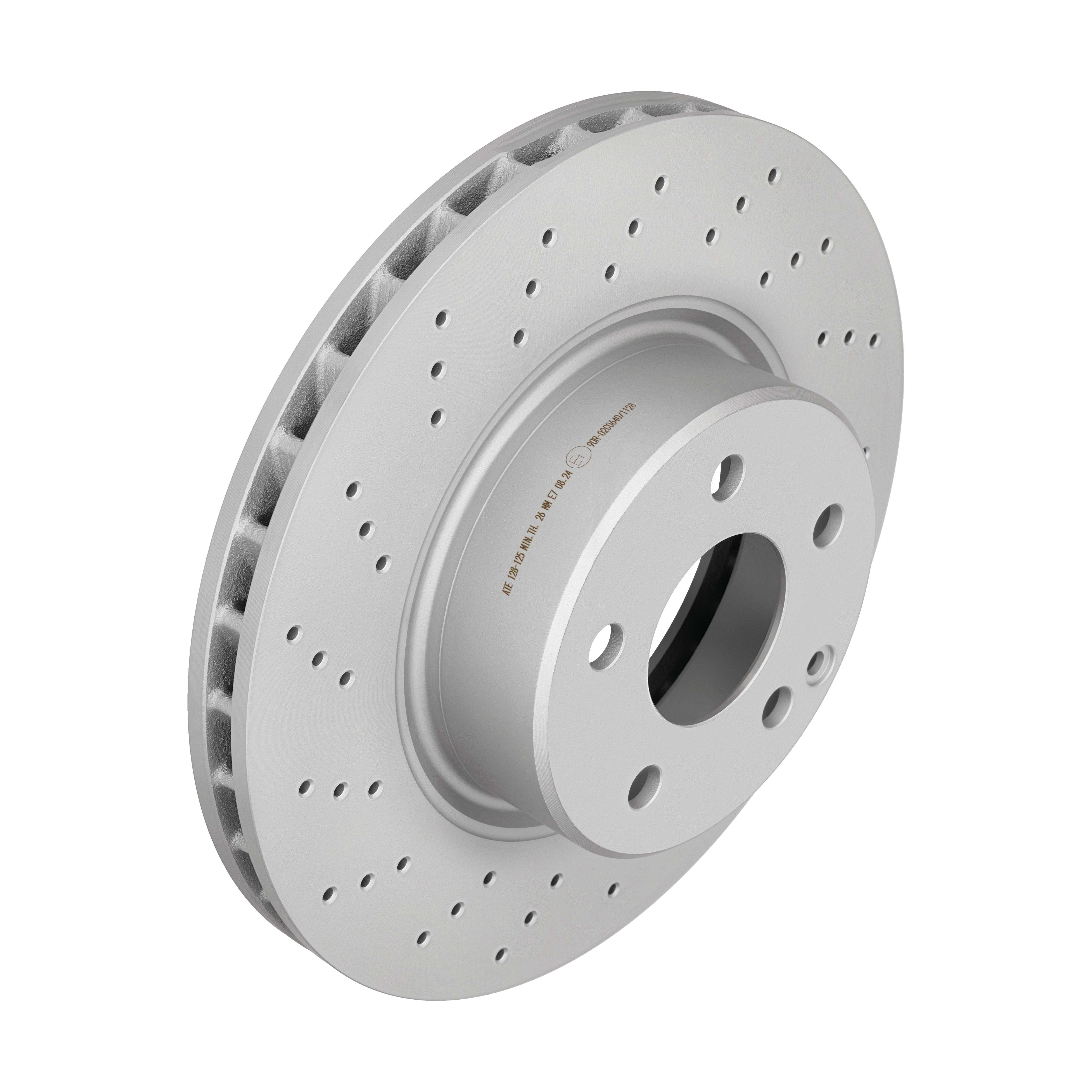ATE Bremseskive 24012801251 perforeret 312mm 28mm for MERCEDES-BENZ