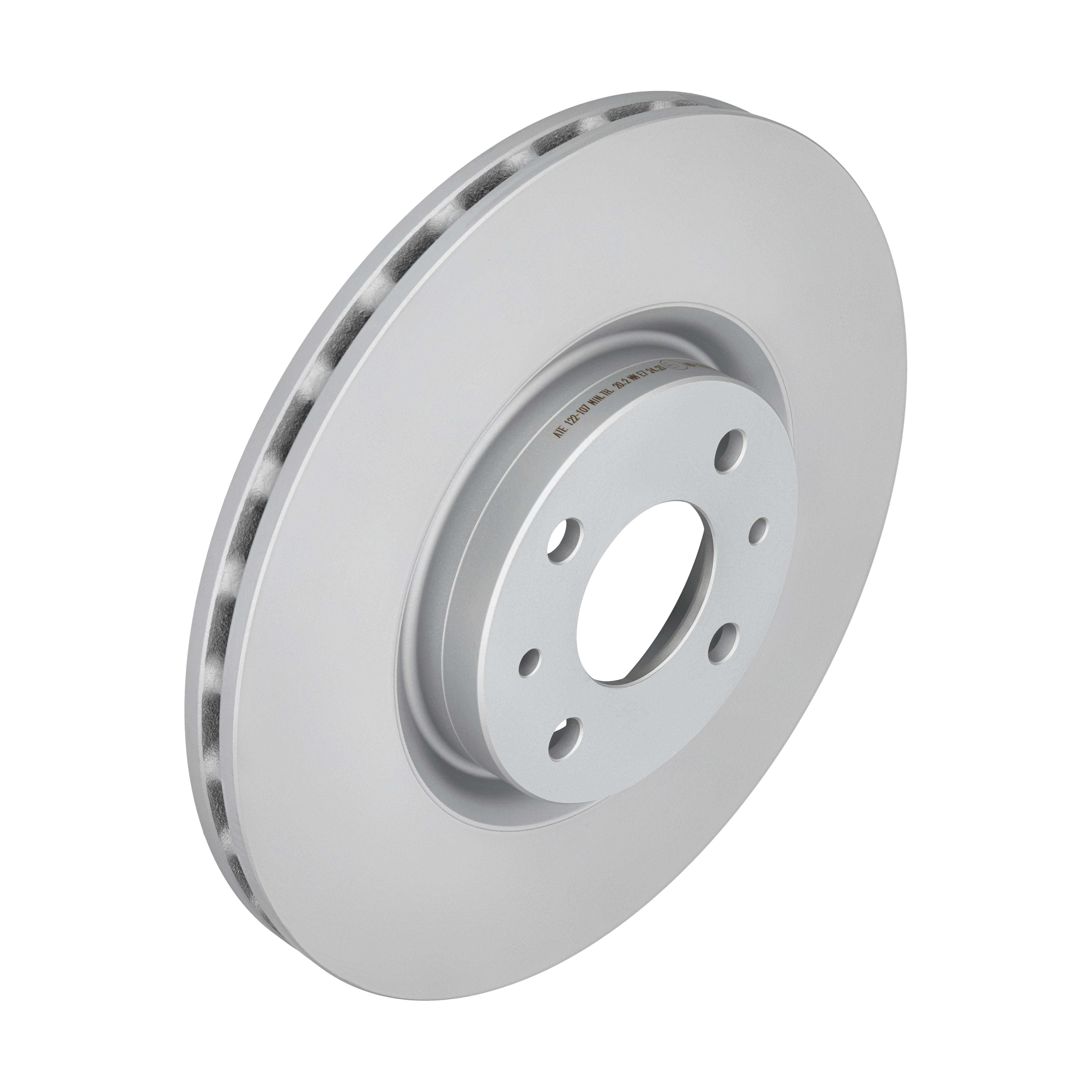 ATE Bremseskive 24012201071 ventileret 284mm 22mm for FIAT