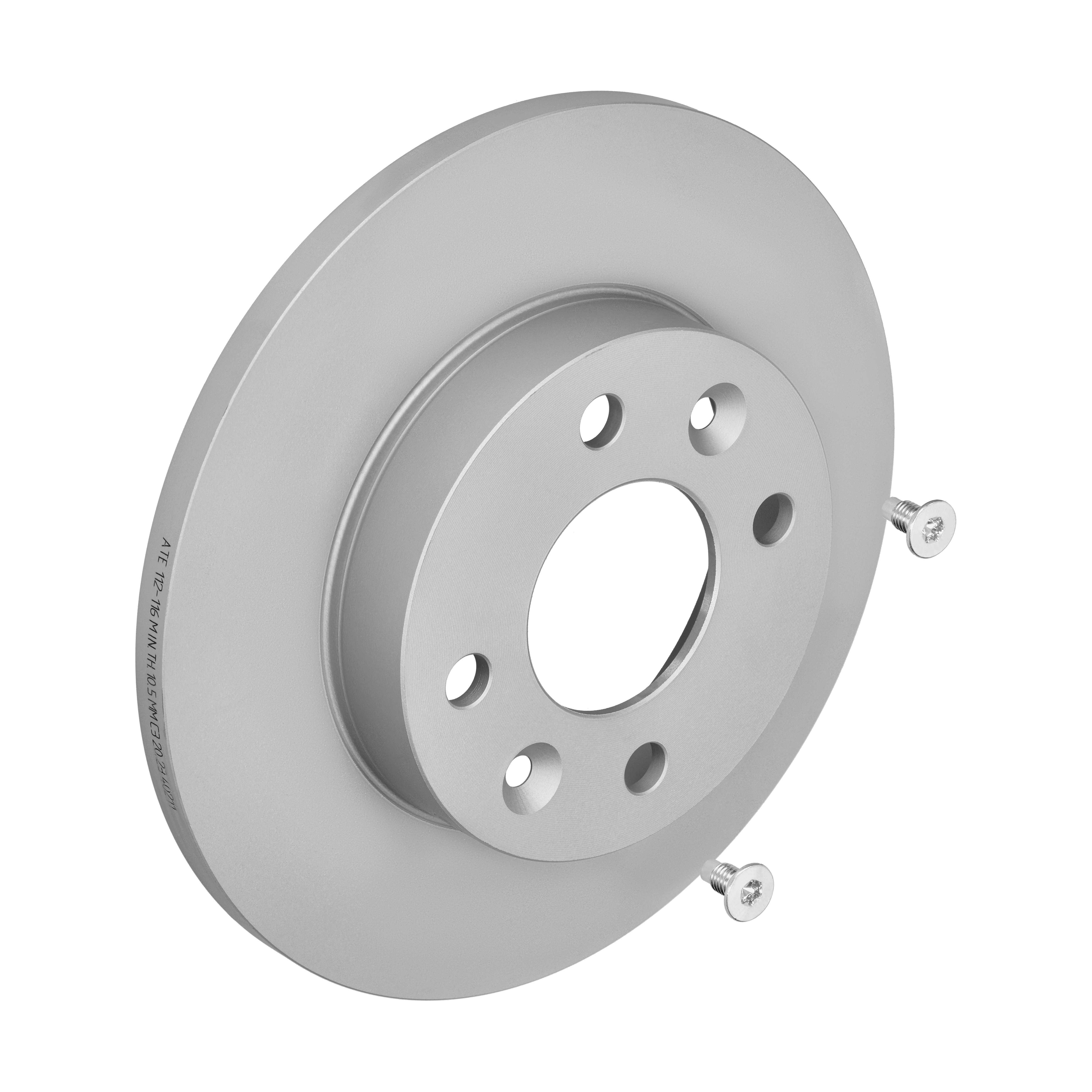 ATE Bremseskive 24011201161 fuld 238mm 12mm for RENAULT DACIA